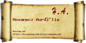 Hovanecz Aurélia névjegykártya